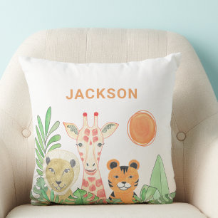 Almofada Criança Personalizada de Animais Safari