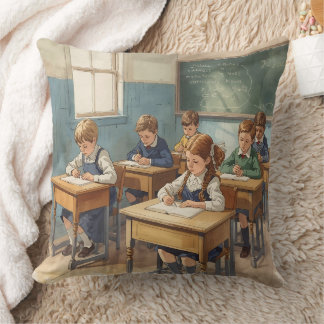 Almofada Crianças Antigas na Escola