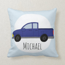 Almofada Crianças Chamam Carros Azuis De Caminhão Nome
