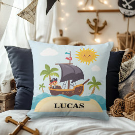Almofada Crianças Cute Pirata Navio Personalizado