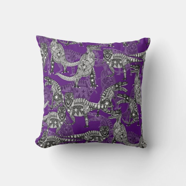 Almofada Crianças do roxo cretáceo atrasado do ~ (Frente)