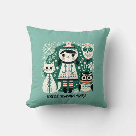 Almofada Crianças escandinavas decor, nome personalizável