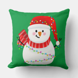 Almofada Crianças Pinguins de Natal Personalizadas e Bonita