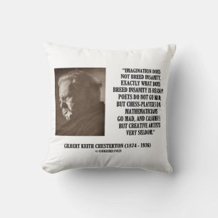 Almofada Criativa de insanidade da imaginação de Chesterton