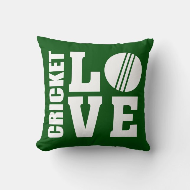 Almofada Cricket Love Green (Frente)