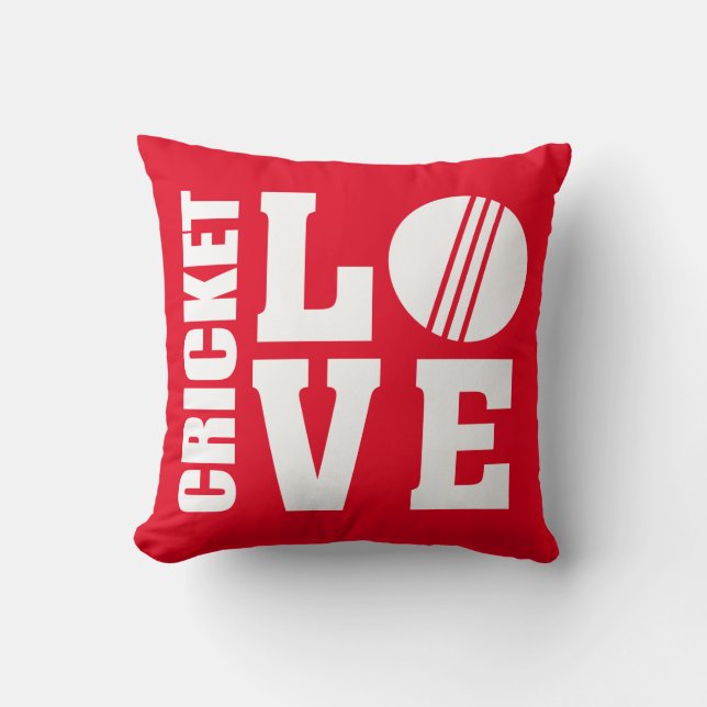 Almofada Cricket Love Red (Frente)
