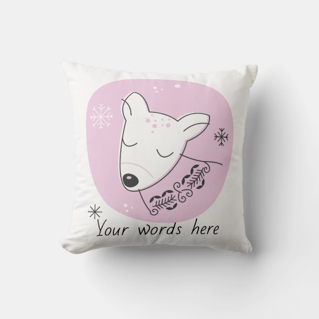 Almofada Crie a sua própria retro Retro Retrorista no Natal (Frente)