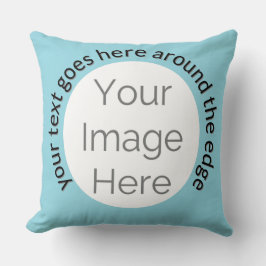 Almofada Crie seu próprio azul bebê – Foto e texto personal