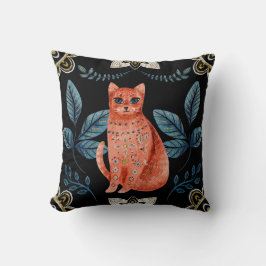 Almofada Crie seu próprio gato vermelho nórdico