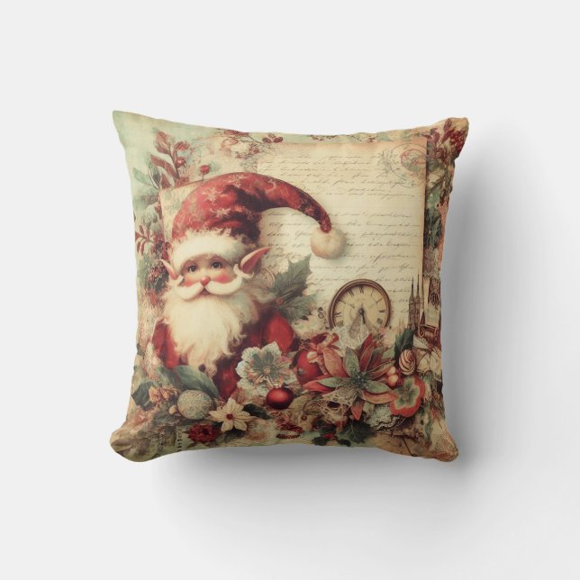 Almofada Crie seu próprio Gnomo de Natal vitoriano (Frente)