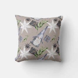 Almofada Crie seu próprio Hygge Prata, Branco, Estrelas Dou