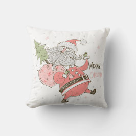 Almofada Crie seu próprio Papai Noel Branco Caprichoso