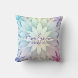 Almofada Crie seu próprio Rainbow Christmas Mandala