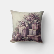 Crie seu próprio romeno rosa e roxo presente