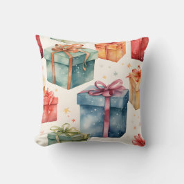 Almofada Crie seus Arcos e caixas de Natal coloridas