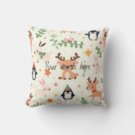 Almofada Crie Seus Próprios Critérios Kawaii de Natal