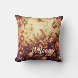 Almofada Crie seus próprios Enfeites de natal Dourados româ