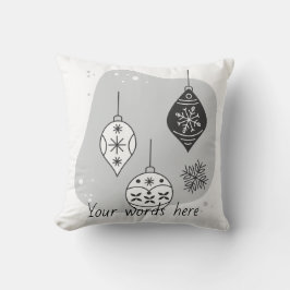 Almofada Crie Seus Próprios Flocos de Neve e Enfeites de Na