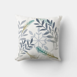 Almofada Crie seus próprios Flocos de Neve Peacock