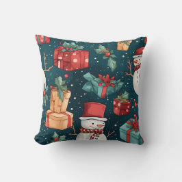 Almofada Crie Seus Próprios Presentes de Boneco de Neve Ver