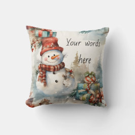 Almofada Crie seus próprios presentes de neve