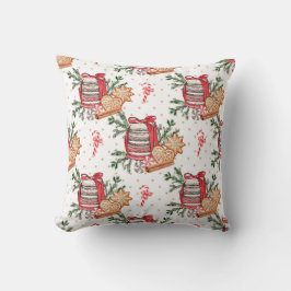 Almofada Crie seus próprios tratamentos de Natal branco