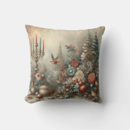 Almofada Crie sua árvore de Natal vitoriana e velas