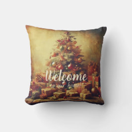 Almofada Crie sua própria árvore de Natal romântica