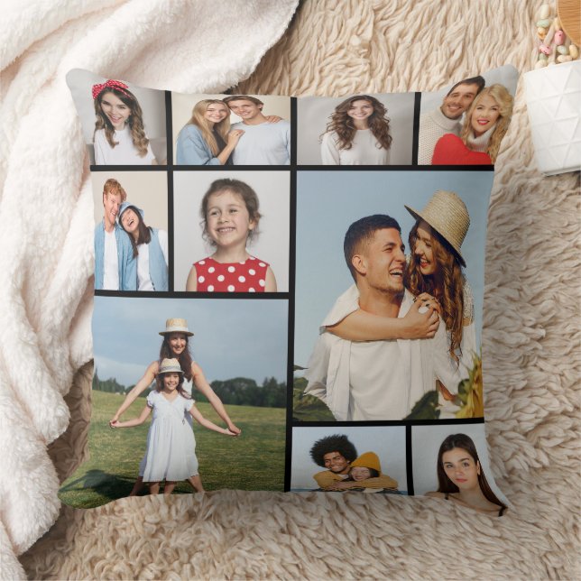 Almofada Crie sua própria colagem de fotos (Cobertor)
