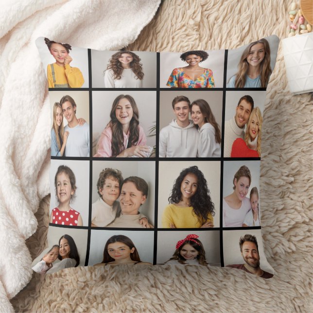 Almofada Crie Sua Própria Colagem De Fotos 16 (Cobertor)