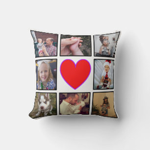 Almofada Crie sua própria colagem personalizada de fotos