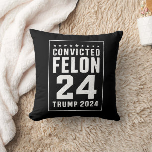 Almofada Criminoso Condenado 4 de Julho Trump 2024