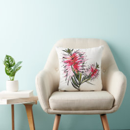 Almofada Crimson Bottlebrush — Flor Nativo Australiano