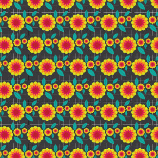 Almofada Crisântemos geométricos