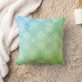 Almofada Crisscross Happy Green & Blue, amarelas Checks