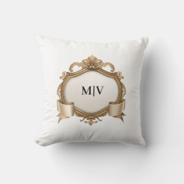 Almofada Crista de Monograma Personalizada 
