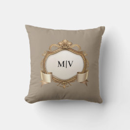 Almofada Crista de Monograma Personalizada 