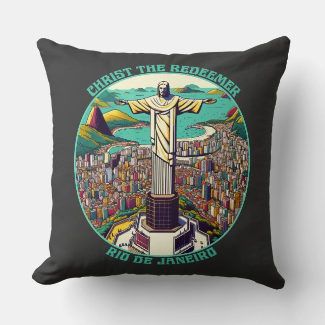 Almofada Cristo do Redentor, Rio de Janeiro (Frente)