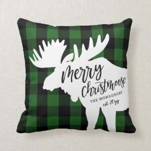 Almofada Cristóose da Feliz de Xadrezes Verde Personalizad