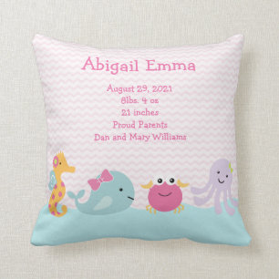 Almofada Critério Personalizado para o Mar de Meninas