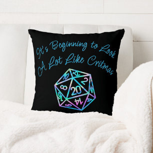 Almofada Critérios RPG Holo Fantasy Tabletop Gamer Dice