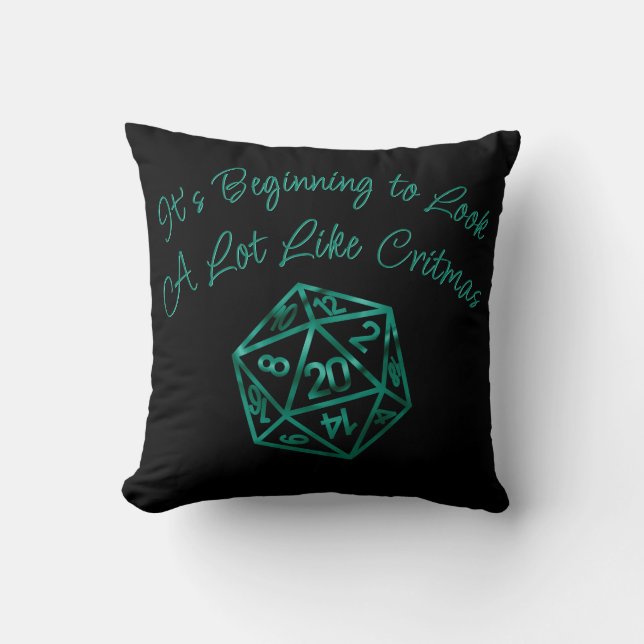 Almofada Critérios RPG | Teal Green Tabletop - Dispositivo  (Frente)