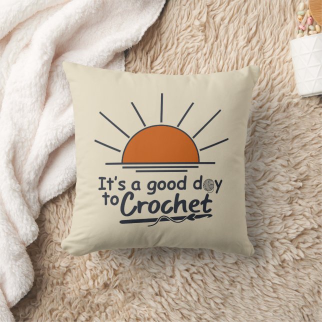 Almofada Croché engraçado de crochê (Cobertor)