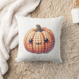 Almofada Crochet Cute Pumpkin