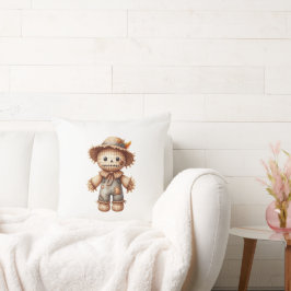Almofada Crochet Cute Scarecrow