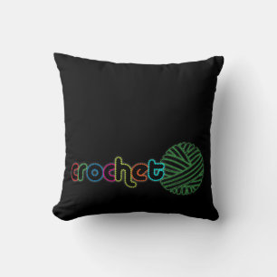Almofada Crochet de Brilho de Sequência