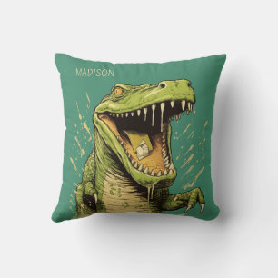 Almofada Crocodilo de Nome Personalizado