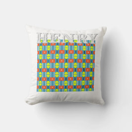 Almofada Cross Button Personalized Throw Pillow