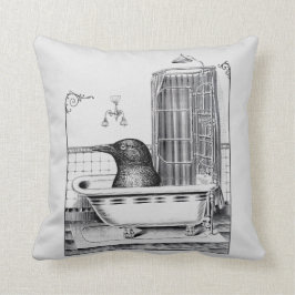 Almofada Crow In Vintage Bathtub