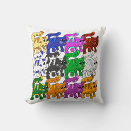 Almofada Crowd de Kitten, Padrão Xmas Bonito